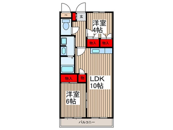 ＬＩＥＳＳＥ清瀬旭ヶ丘の物件間取画像